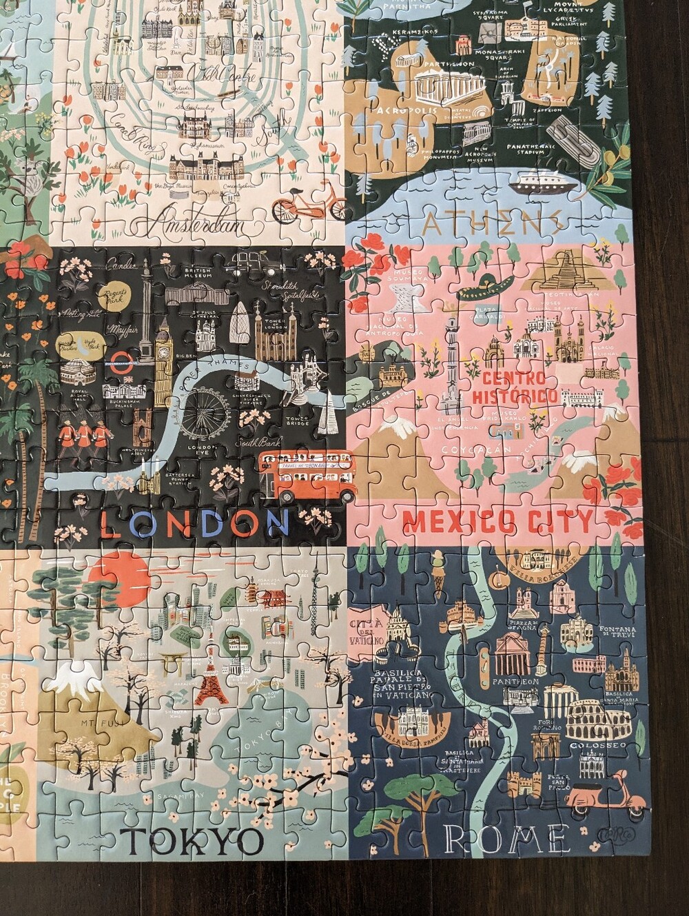 Rifle Paper Co. 500 Piece Maps Puzzle - Picture 6 of 8